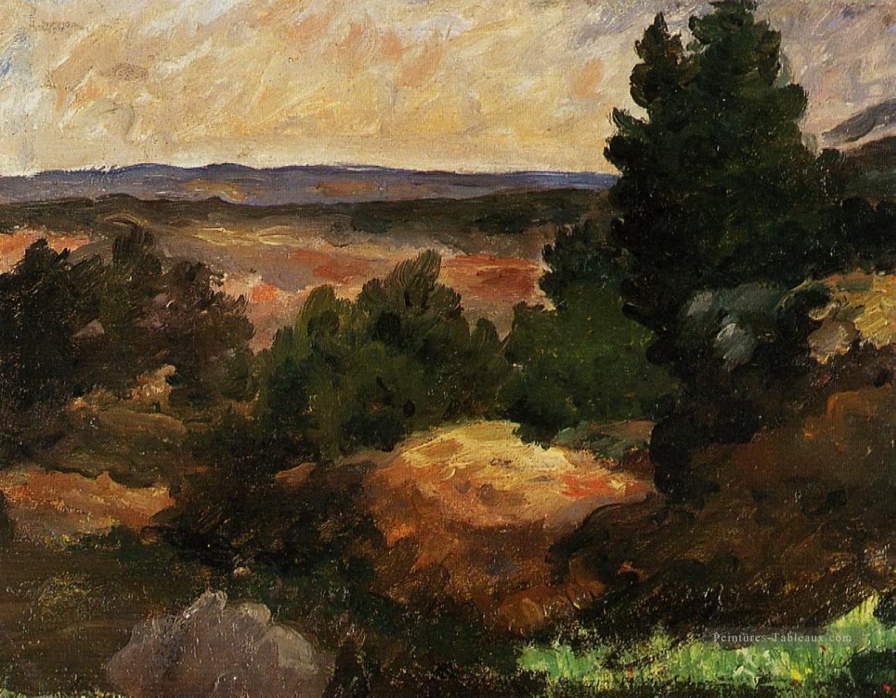 Paysage 1867 Paul Cézanne Peintures à l'huile